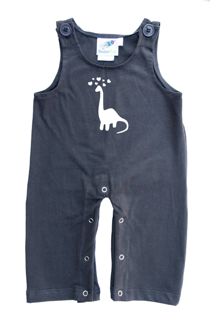 Dino Love Gender Neutral Baby and Toddler Overalls