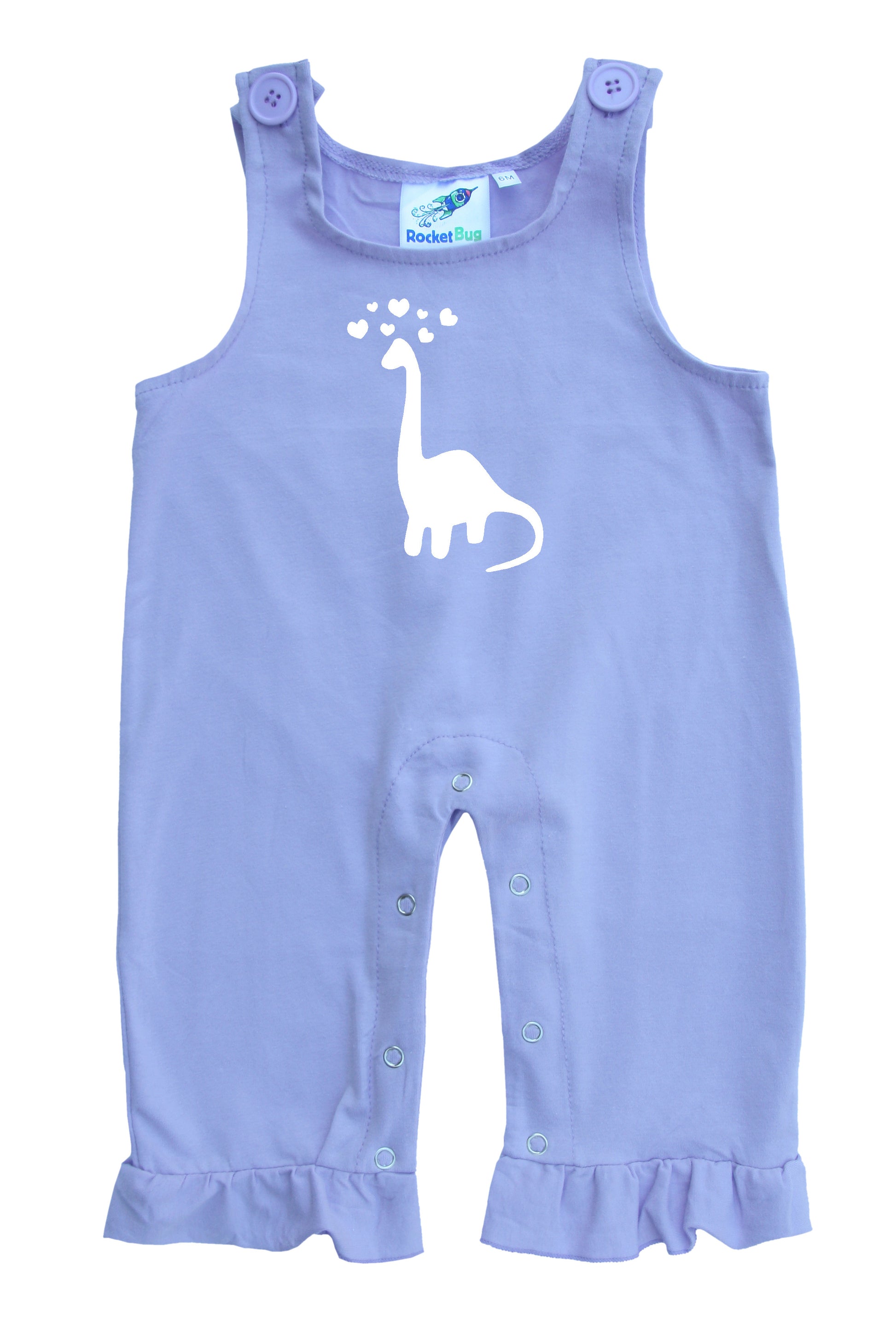 Dino Love Gender Neutral Baby and Toddler Overalls