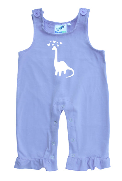 Dino Love Gender Neutral Baby and Toddler Overalls