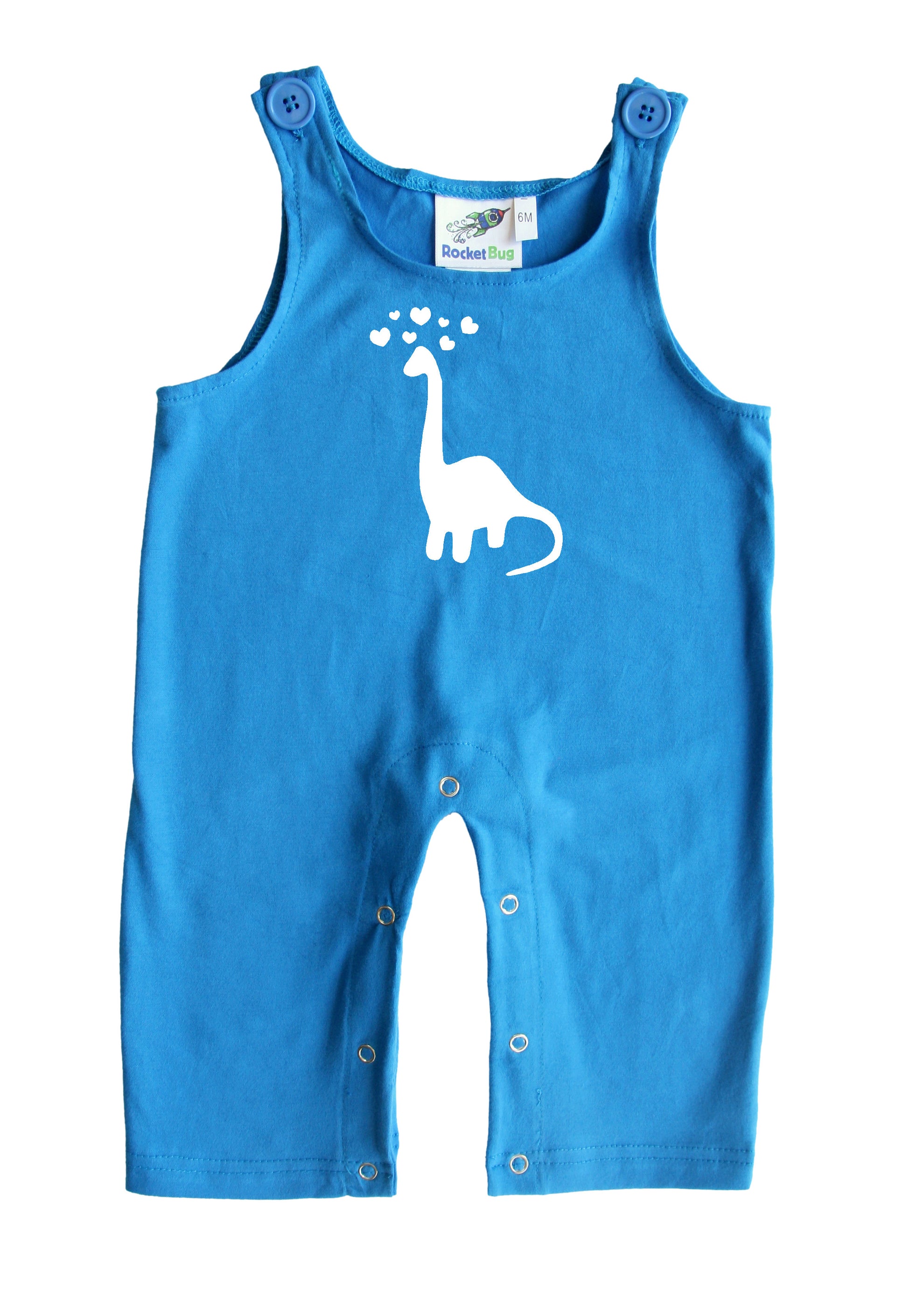 Dino Love Gender Neutral Baby and Toddler Overalls