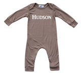 Personalized Silky Long Sleeve Baby Romper for Boys and Girls