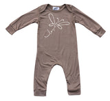Butterfly Love Long Sleeve Baby Romper for Boys and Girls-Gender Neutral