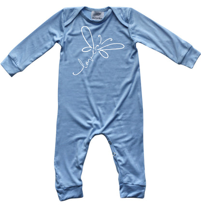 Dragonfly Love Long Sleeve Baby Romper for Boys and Girls