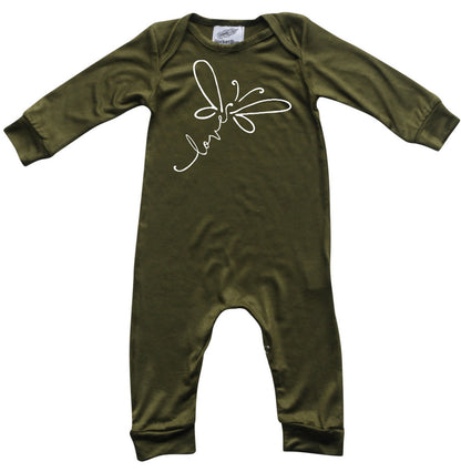 Dragonfly Love Long Sleeve Baby Romper for Boys and Girls
