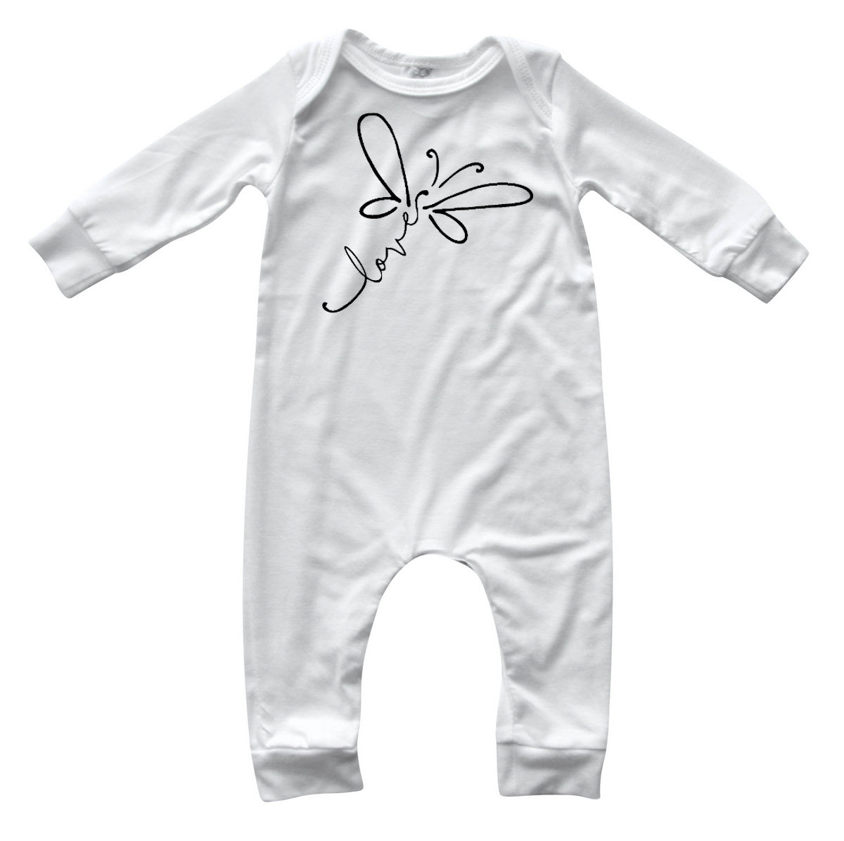 Dragonfly Love Long Sleeve Baby Romper for Boys and Girls