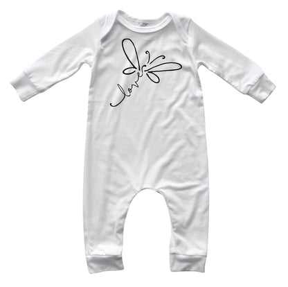 Dragonfly Love Long Sleeve Baby Romper for Boys and Girls