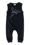 Dragonfly Love Silky Sleeveless Baby Romper for Boys and Girls