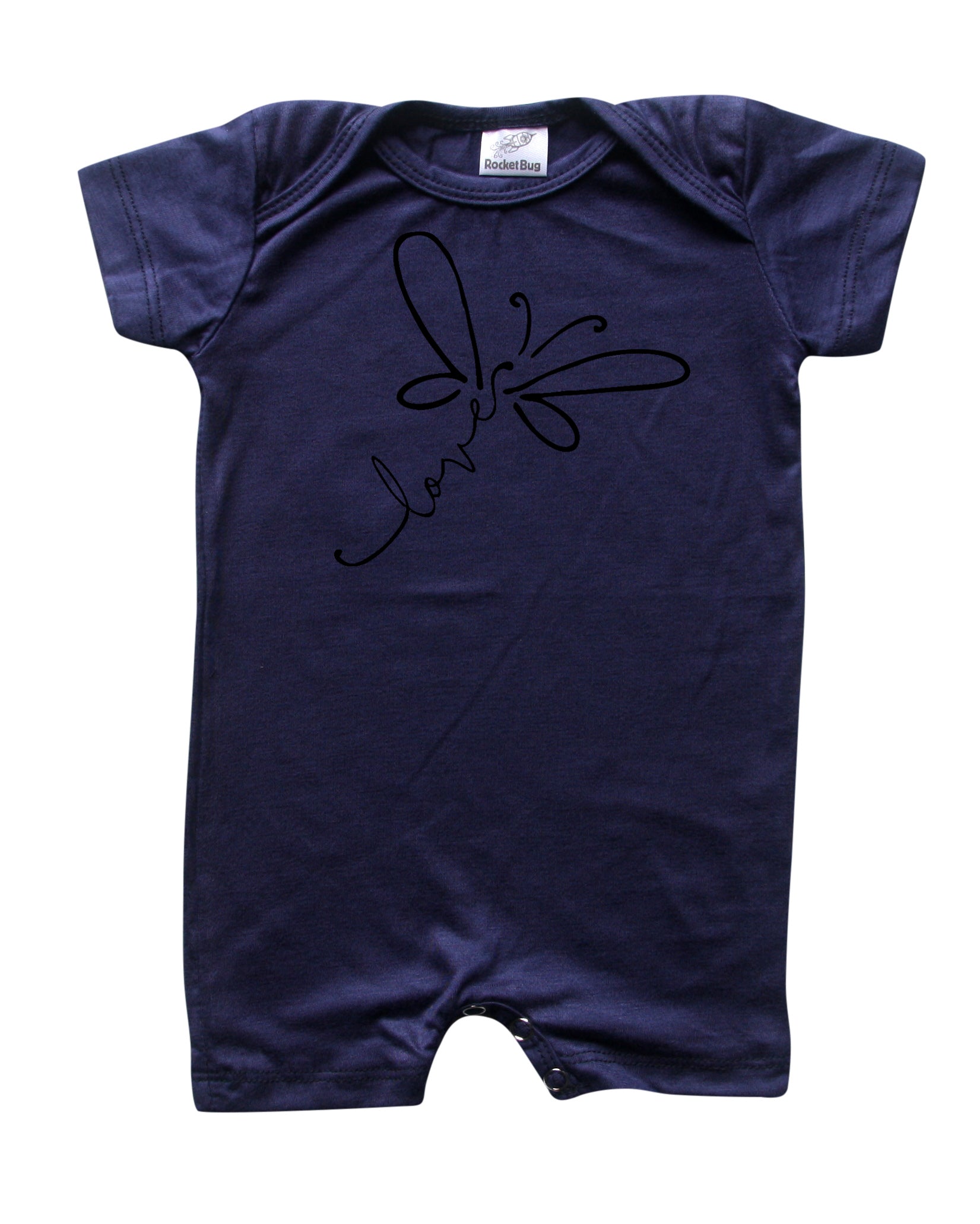 Dragonfly Love Silky Baby Romper Shorts for Boys and Girls