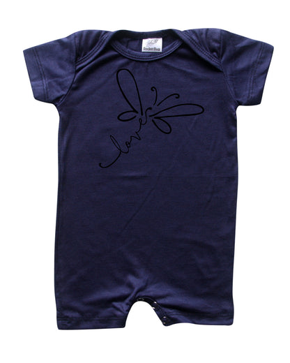 Dragonfly Love Silky Baby Romper Shorts for Boys and Girls