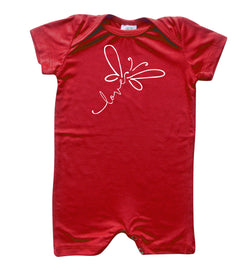 Butterfly Love Silky Baby Romper Shorts for Boys and Girls-Gender Neutral