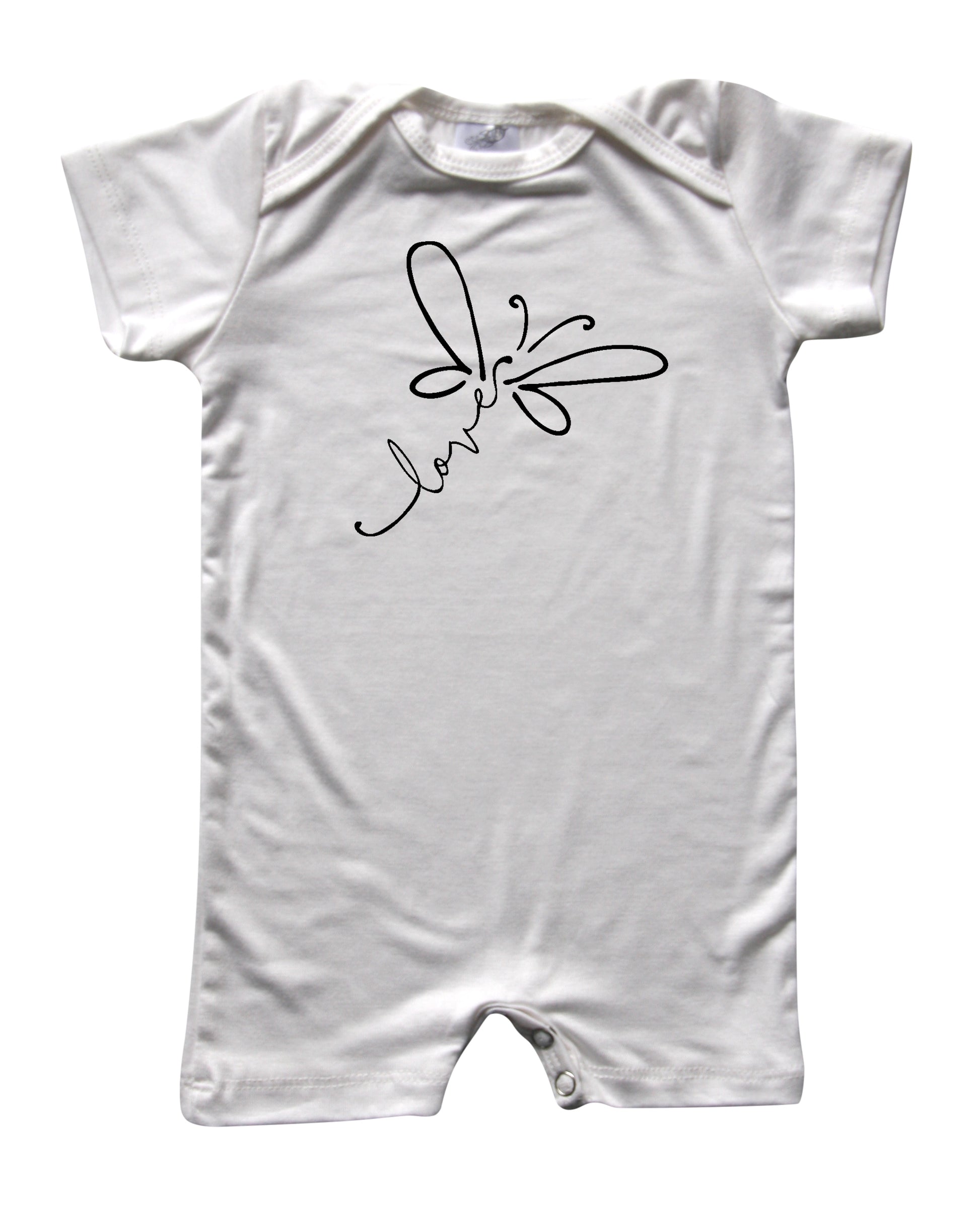 Dragonfly Love Silky Baby Romper Shorts for Boys and Girls