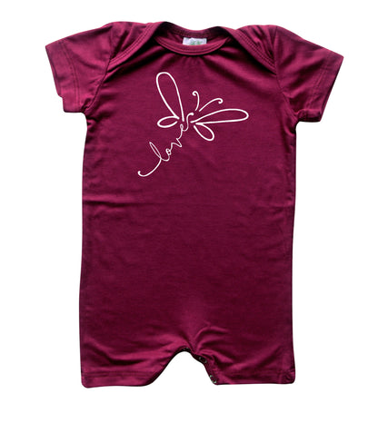 Dragonfly Love Silky Baby Romper Shorts for Boys and Girls