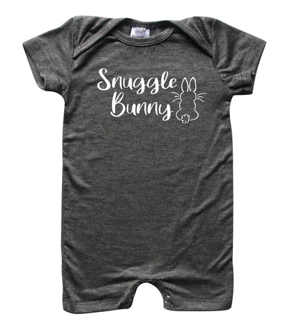 Easter Snuggle Bunny Animal Silhouette Romper