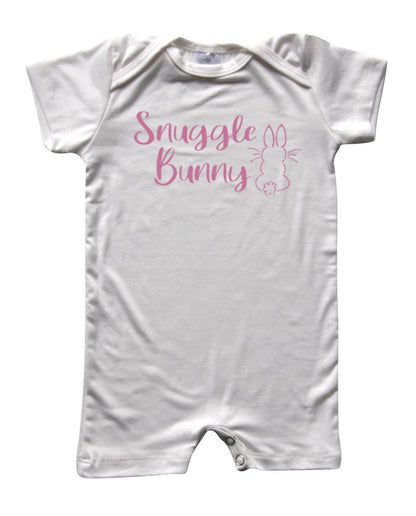 Easter Snuggle Bunny Animal Silhouette Romper