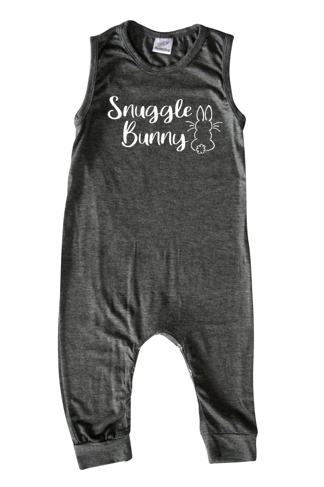 Easter Snuggle Bunny Animal Silhouette Romper
