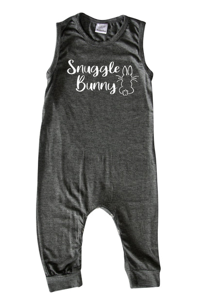 Easter Snuggle Bunny Animal Silhouette Romper