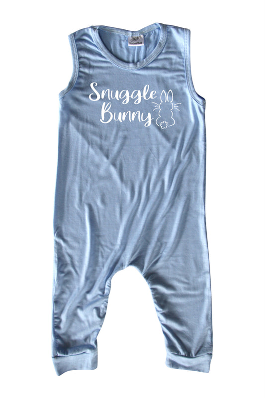 Easter Snuggle Bunny Animal Silhouette Romper