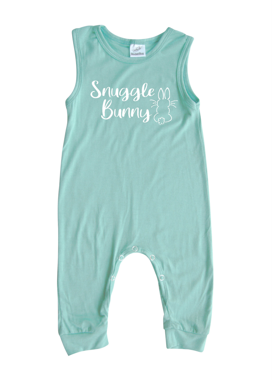 Easter Snuggle Bunny Animal Silhouette Romper