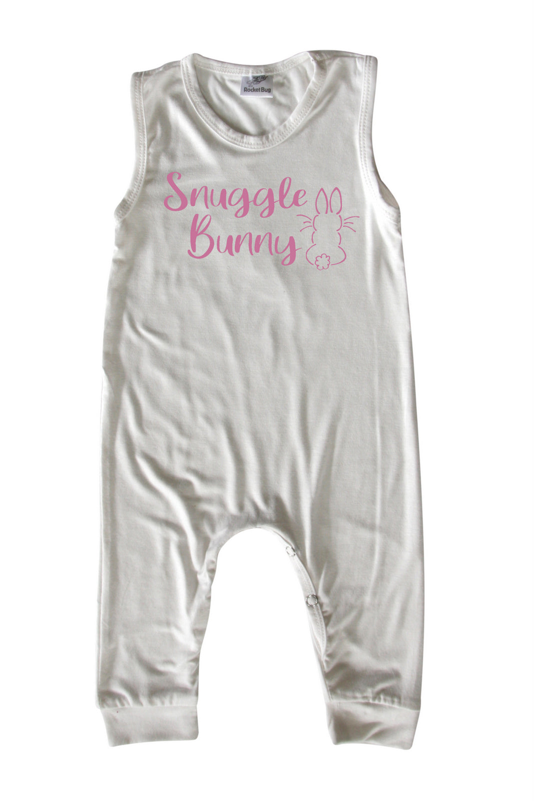 Easter Snuggle Bunny Animal Silhouette Romper