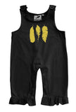 Feathers Gender Neutral Baby and Toddler Overalls