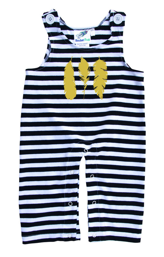 Feathers Gender Neutral Baby and Toddler Overalls