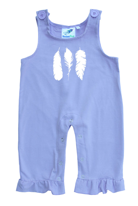 Feathers Gender Neutral Baby and Toddler Overalls