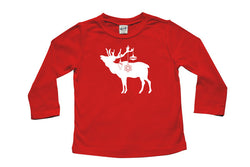 Festive Elk Long Sleeve T-shirt - Christmas