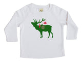 Festive Elk Long Sleeve T-shirt - Christmas