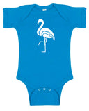 Flamingo Silhouette Baby Bodysuit