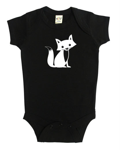 Woodland Fox Silhouette Baby Bodysuit