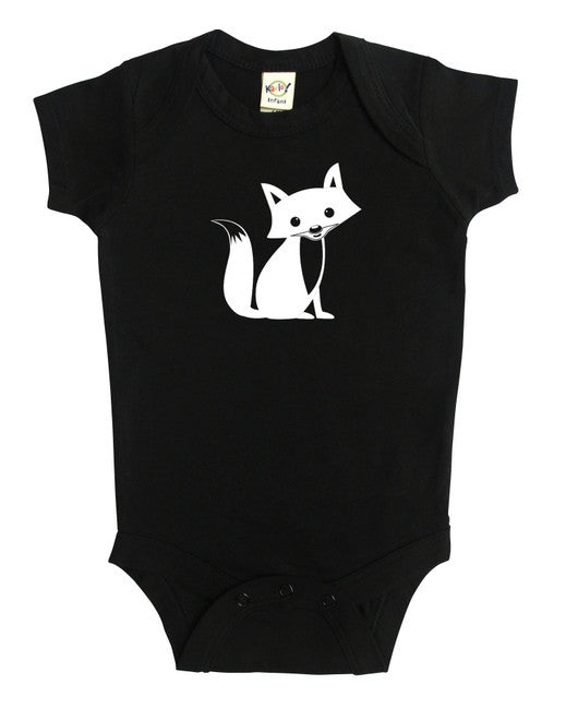 Woodland Fox Silhouette Baby Bodysuit