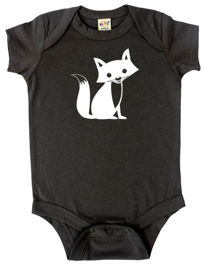 Woodland Fox Silhouette Baby Bodysuit