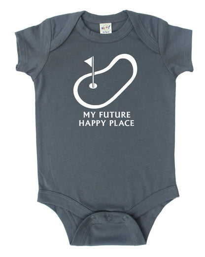 Future Happy Place Silhouette Baby Bodysuit