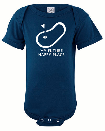 Future Happy Place Silhouette Baby Bodysuit