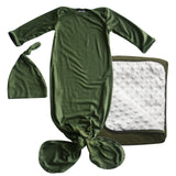 GIFT SET- Knotted Gown, Matching Blanket, and Hat