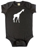 Safari Animals Silhouette Baby Bodysuit-Giraffe
