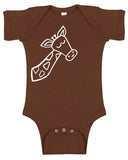 Safari Animal 'Hello Giraffe' Baby Bodysuit