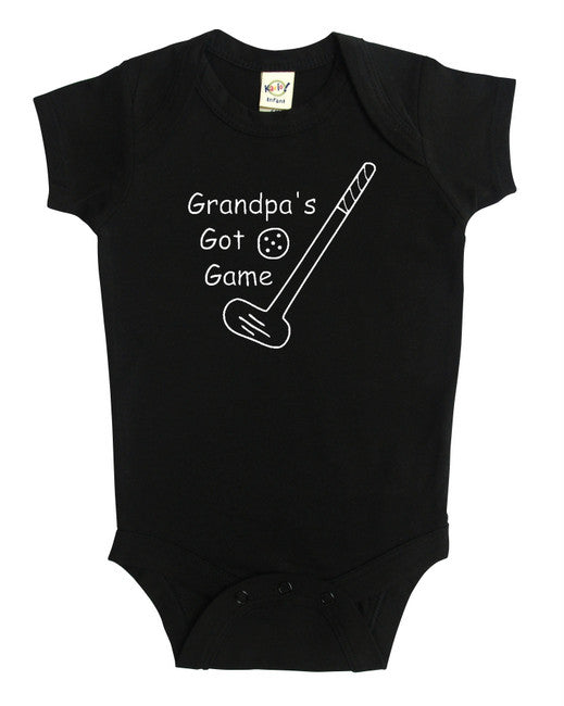 "Grandpa's Got Game" Baby Bodysuit