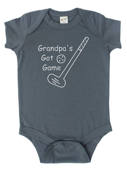 "Grandpa's Got Game" Baby Bodysuit