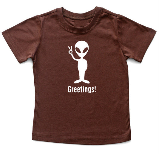 "Greetings" Alien Kids T-Shirt