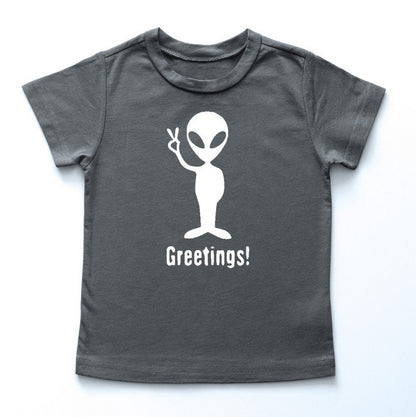 "Greetings" Alien Kids T-Shirt