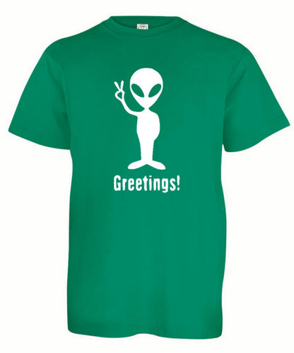 "Greetings" Alien Kids T-Shirt