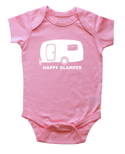 "Happy Glamper" Baby Bodysuit