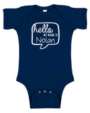 Custom "Hello My Name Is..." Baby Bodysuit Personalized with Name