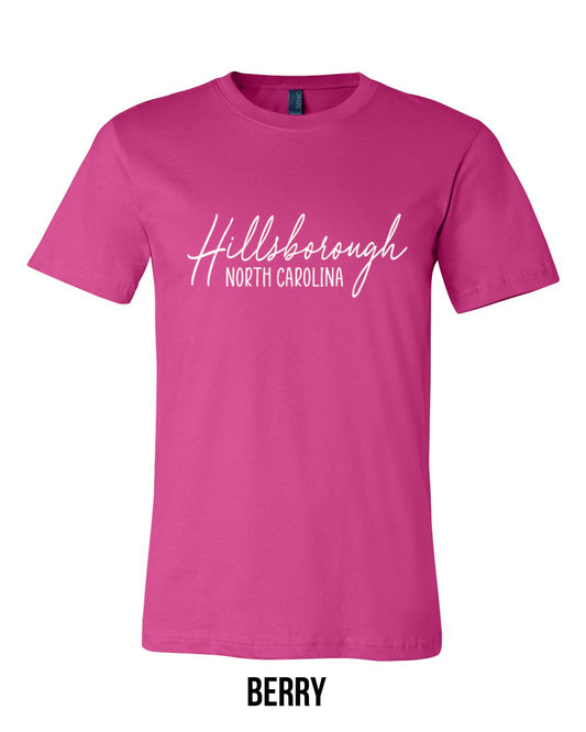 Hillsborough Script Short Sleeve T-shirt Berry