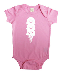 Ice Cream Silhouette Baby Bodysuit