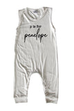 Initial Personalized Custom Silky Sleeveless Baby Romper (+ Headband) for Boys and Girls-Gender Neutral