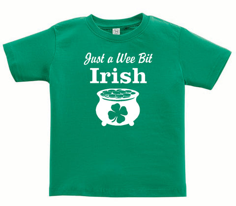 St. Patrick's Day 'Wee Bit Irish' T-shirt for Toddlers & Kids