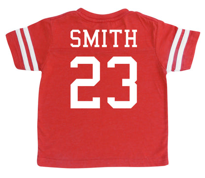 Custom Baseball Team Jersey Toddler and Child Personalized with Name and Number (Front & Back)