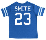Custom Football Team Jersey Toddler and Child Personalized with Name and Number (Front & Back)